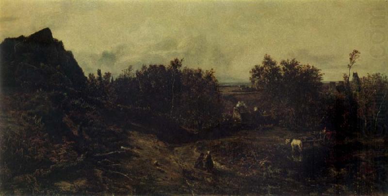 View on the Outskirts of Granville, Theodore Rousseau